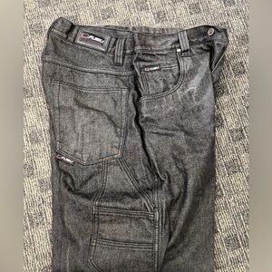 VTG‎ FUBU Dark Gray Men's Relaxed Denim Cargo Jeans 34/34
